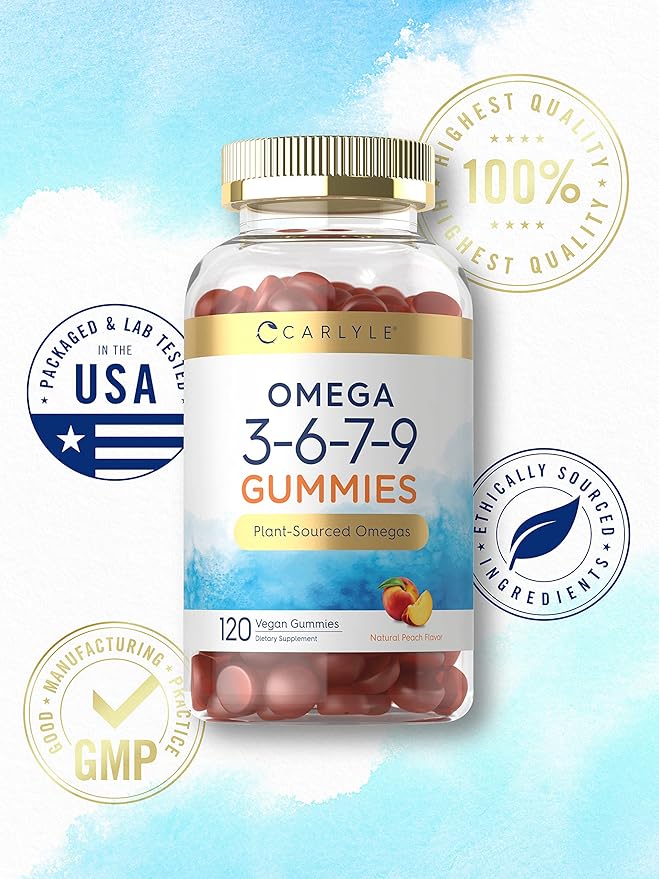 Carlyle Omega 3 6 7 9 Gummies 120 Count