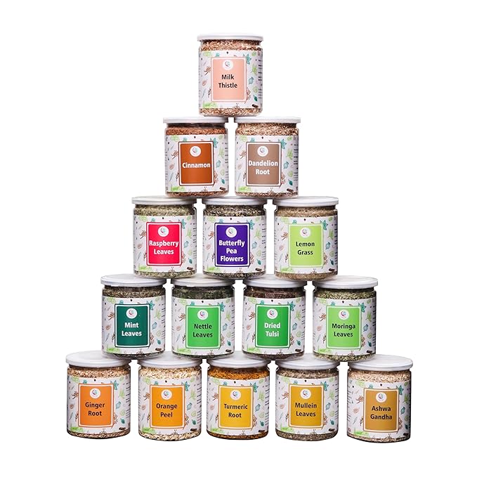 Assorted Loose Leaf Tea 15 Delightful 900 Servings 100% Raw