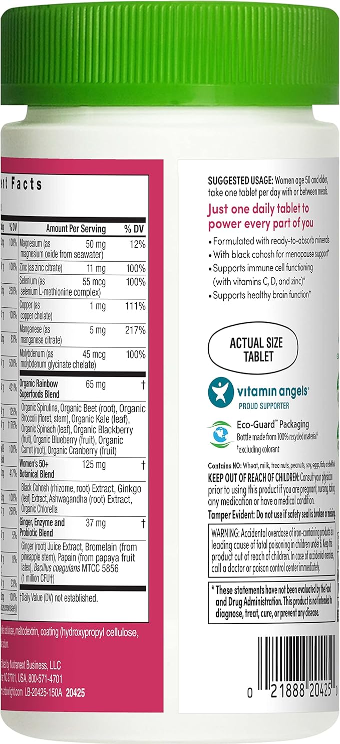 Rainbow Light Multivitamin for Women 50+, 50+ Multivitamin 150 Tablets