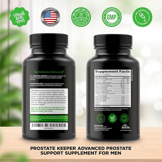 Prostate Support Supplement for Men 120 Capsules