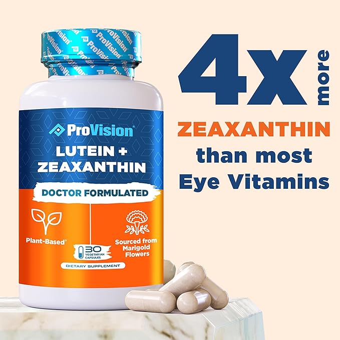 ProVision Lutein & Zeaxanthin Supplements Plant-Based 30 Capsules