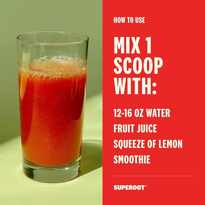 SUPEROOT® - 100% Natural Electrolytes (Fizzy) 6 Roots, 3 Minerals, 0 Added 30 Servings