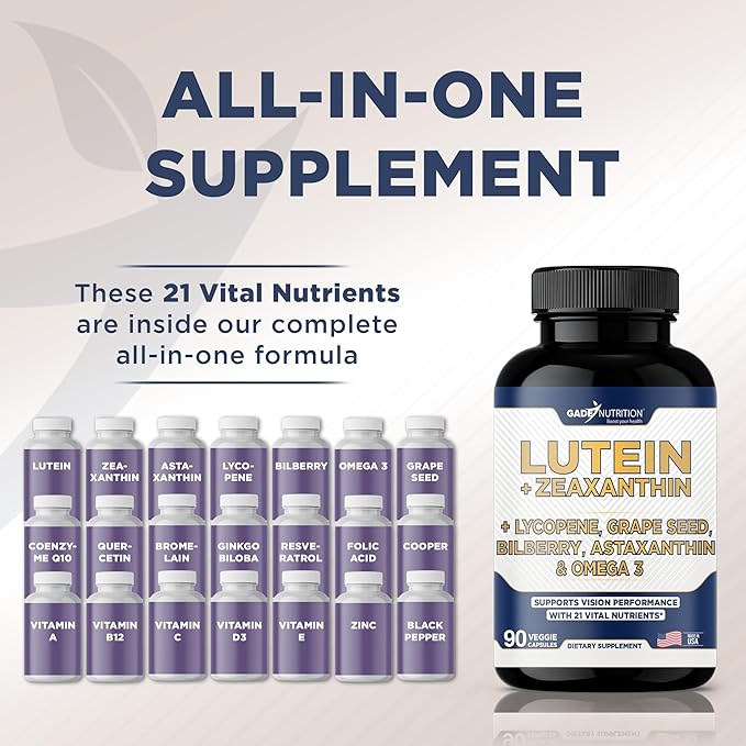 Lutein and Zeaxanthin Supplements 3, Resveratrol,