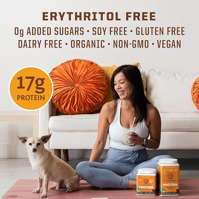 Sunwarrior Vegan Organic Protein Powder Plant-based 5 Superfood 30 Servings