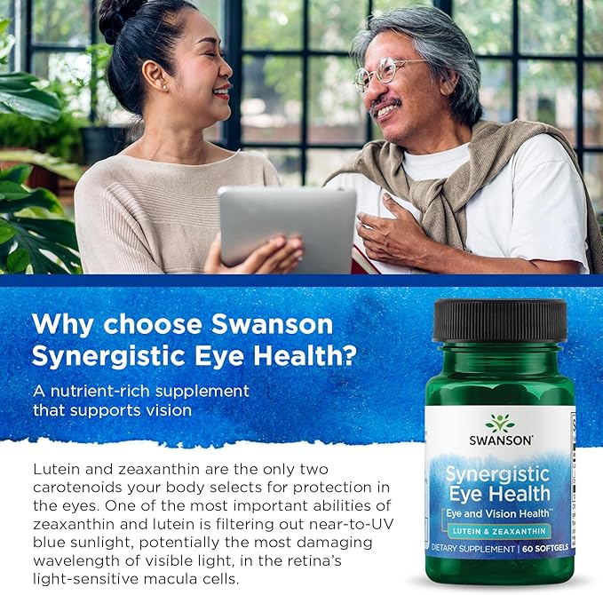 Swanson Synergistic Eye Health 60 Softgels 20 mg 2 mg