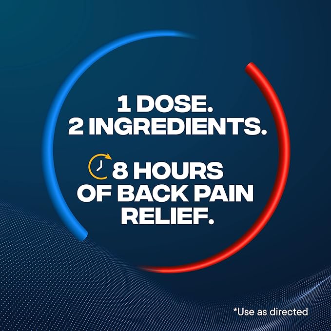 Advil Dual Action Back Pain Caplets 250mg Ibuprofen 500mg Acetaminophen 8 Hours 144 Count