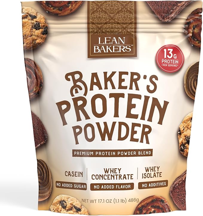 Baker's Protein Powder Pure Natural Protein 17.1 oz,