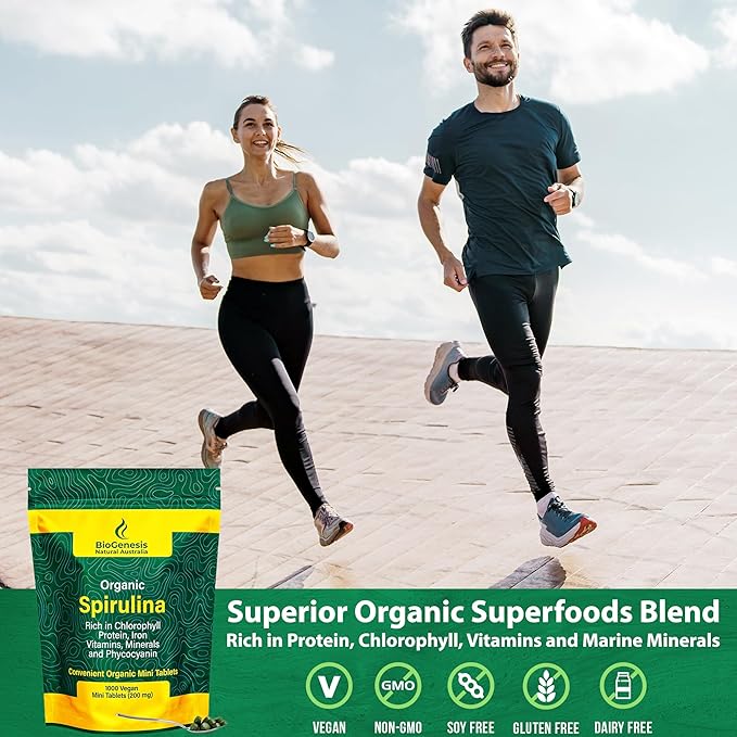 Organic Spirulina & Chlorella + Marine (200 mg) (1000)