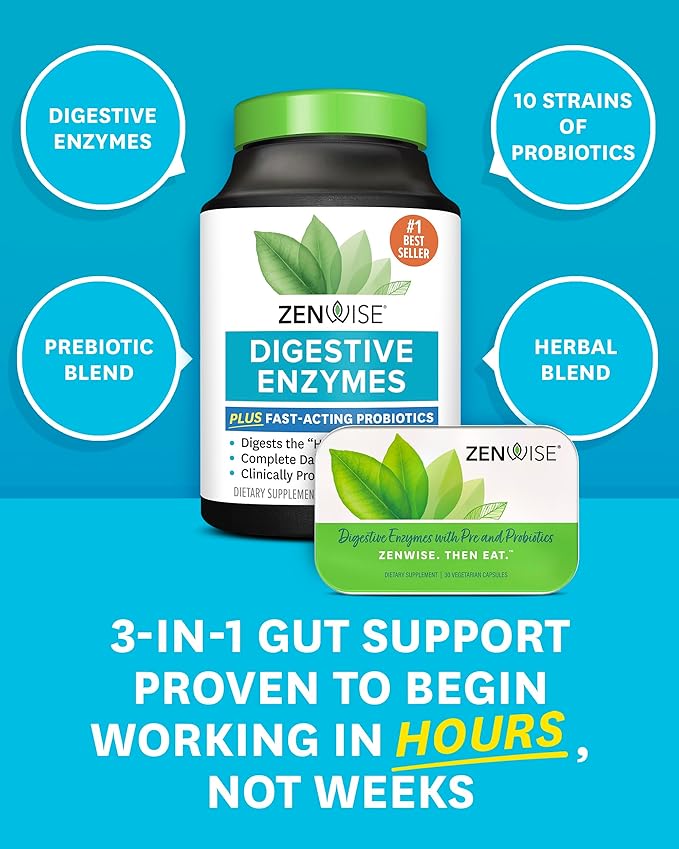 Zenwise Health Digestive Enzymes 180 Count