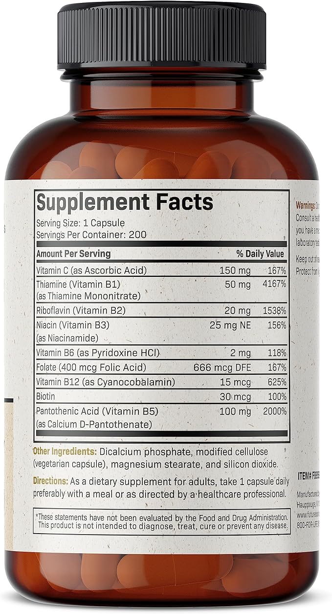 Futurebiotics Vitamin B Complex with Vitamin 200 Vegetarian