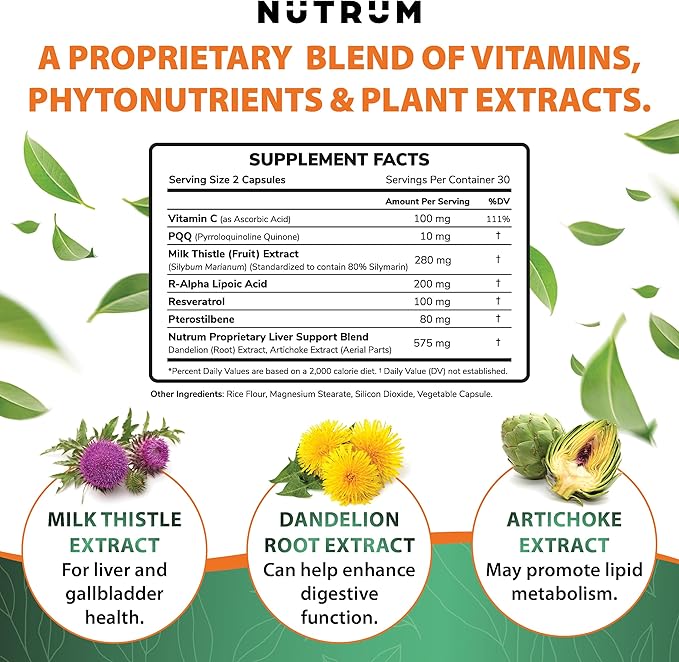 Liver Cleanse and Detox Health Support 60 Capsules