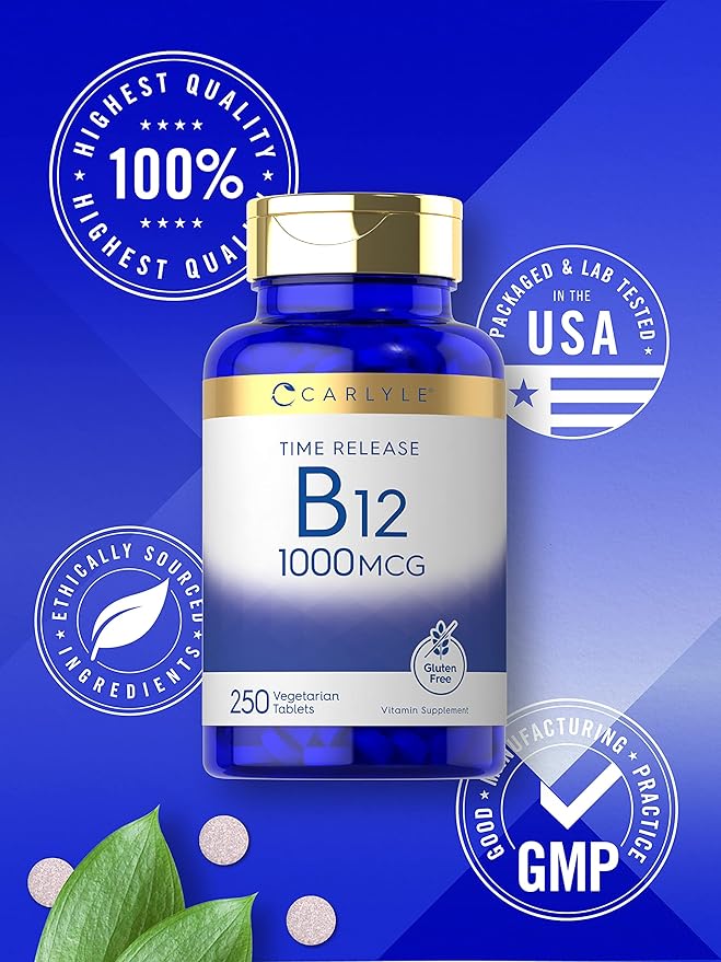 Carlyle Vitamin B12 10C00 mcg 250 Count