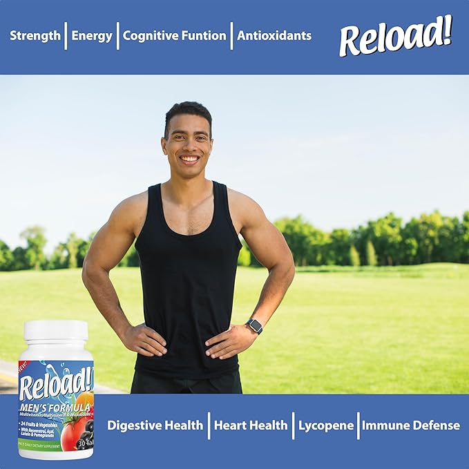 for Men, All Natural, Multivitamin, Multimineral, 24 Fruits 1 Month