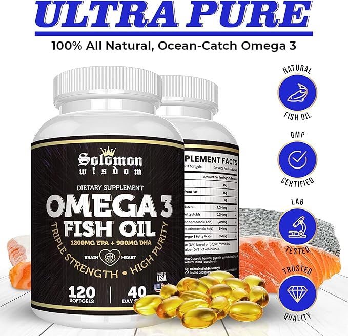Omega 3 Fish Oil 120 Soft 1200mg & 900mg -