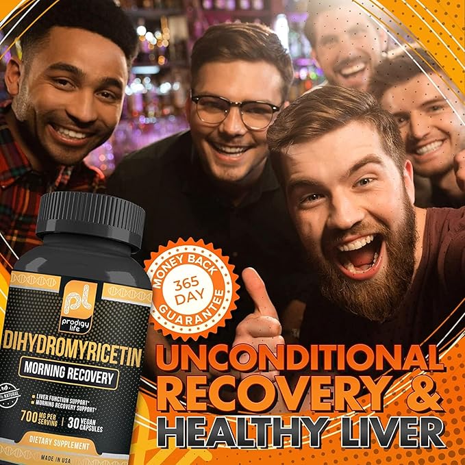 Dihydromyricetin (DHM) Supplement - Better Morning Recovery and Liver Detox Support Pills - with Milk Thistle Extract (400 mg) - 30 ct