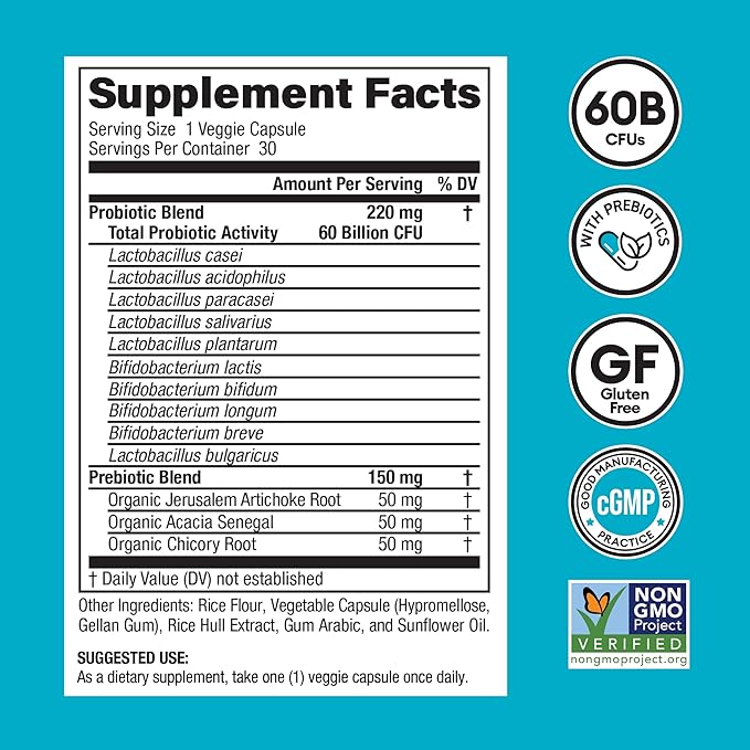 Physician's Choice Probiotics 60 Billion CFU 10 Strains 30ct