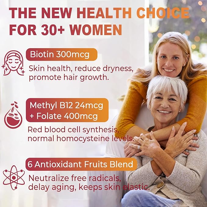 Multivitamins for Women 30+ & Men D3, B 60cts