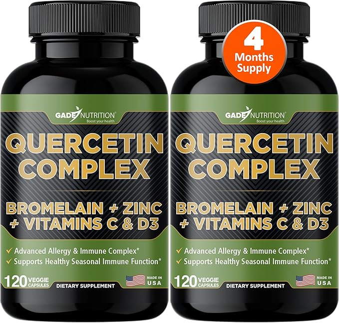 Organic quercetin, Quercetin with Bromelain, quercetin 500mg, quercetin d3, zinc