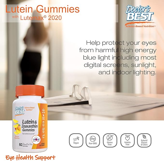 Doctor's BEST Lutein Gummies with Lutemax 2020, 60 60 Ct,