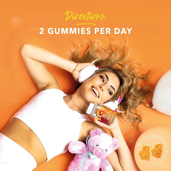 Boost Immune Gummies | Daily Immune Support | Vitamins B6, E, D2, B2, B12, C & Biotin | EU Certified Health Supplement - 60 Count