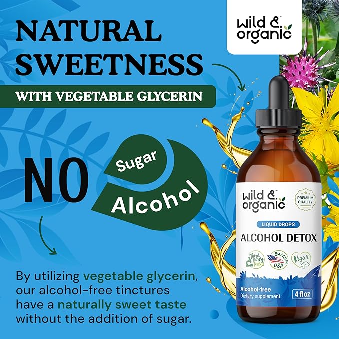 Wild & Organic Alcohol Detox Cleanse Drops 4 oz