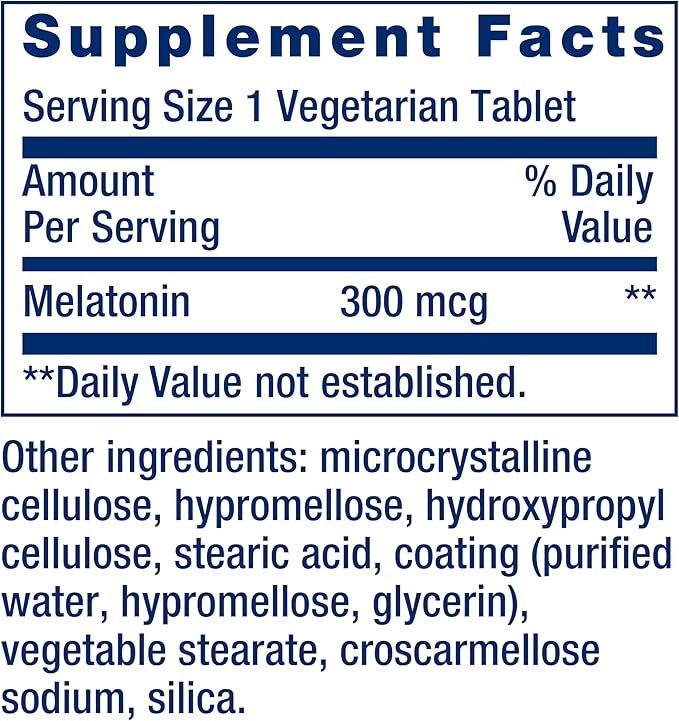 Life Extension DHEA 25mg and Melatonin 6 Hour 300mcg - 100 Capsules 100 Tablets