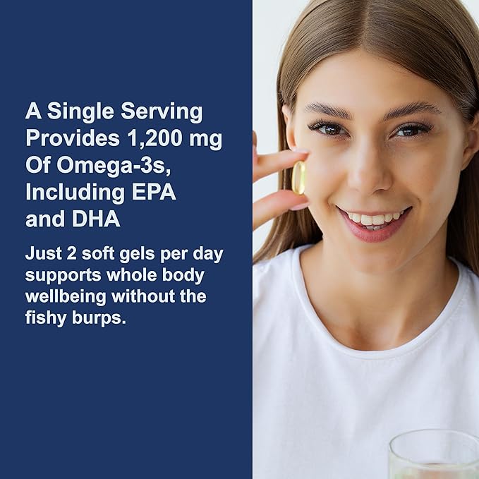 Carlson - Super Omega-3 Gems, 1200 Omega-3 Fatty 3 Supplements, 100+30 Softgels