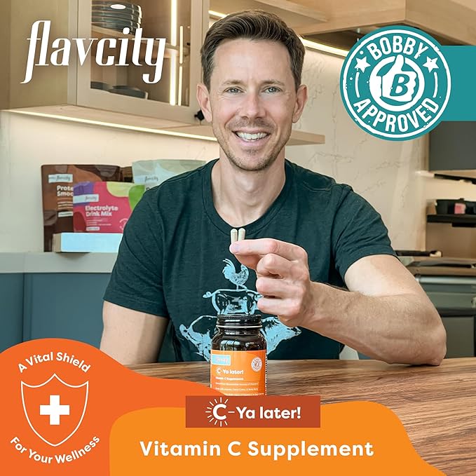 FlavCity Vitamin C Supplement, C-Ya later- 60 Capsules