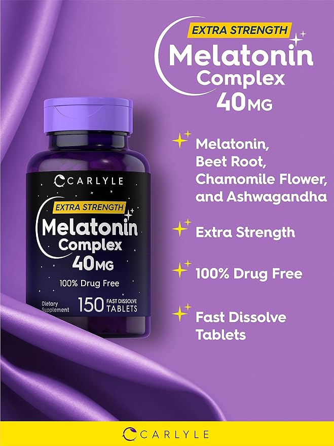 Carlyle Melatonin 40mg Complex 150 Fast