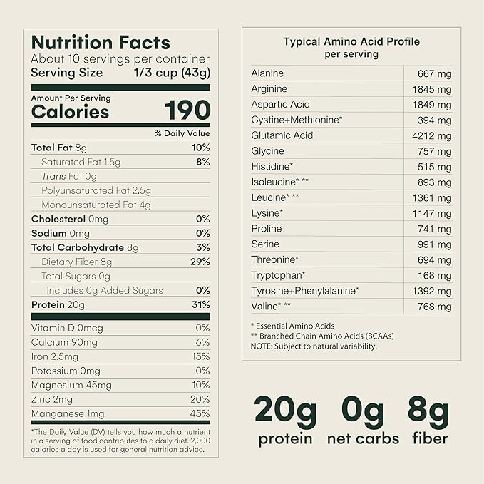Mikuna Vegan Protein Powder (Unflavored, 10 Servings)