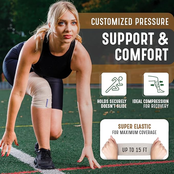 Premium Elastic Bandage Wrap (3" x2)