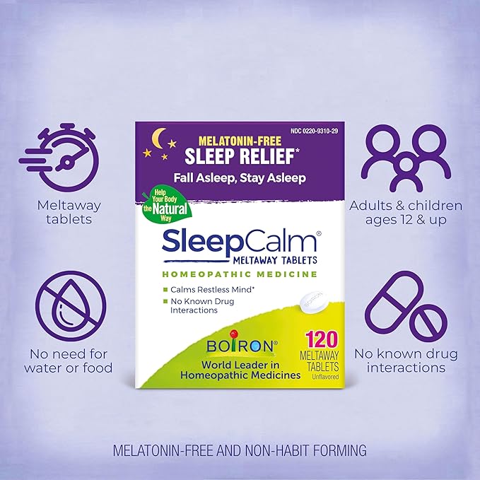 Boiron SleepCalm Tablets Sleep Aid 120 Count