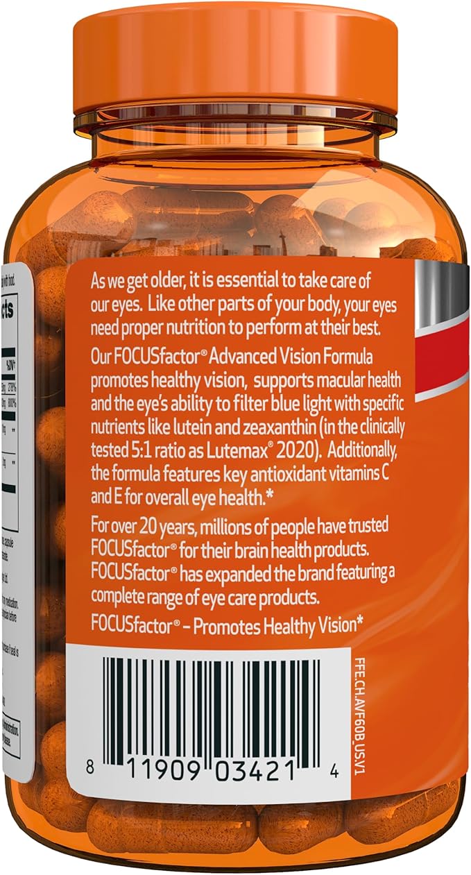 Focus Factor Advanced Vision Formula (60 Count) 2020 -