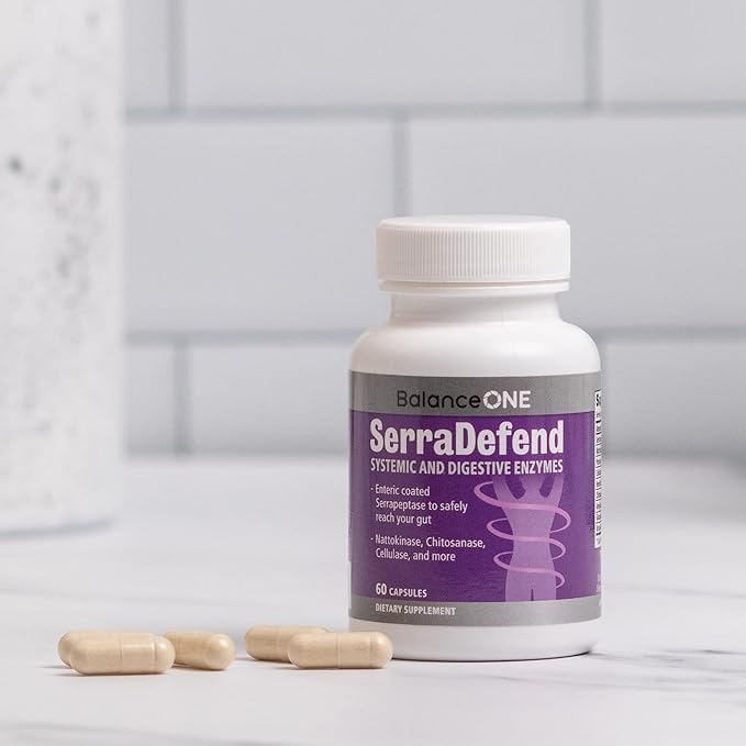 SerraDefend Biofilm Defense, Digestion 60 Capsules, 2 Month