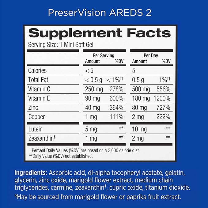 PreserVision AREDS 2 Eye Vitamin & 60 Chewable