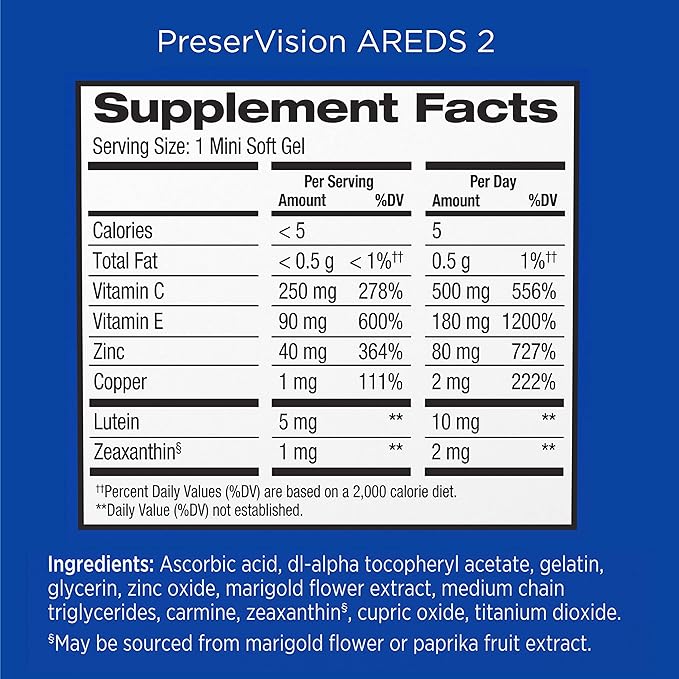 PreserVision AREDS 2 Eye Vitamin & 60 Chewable