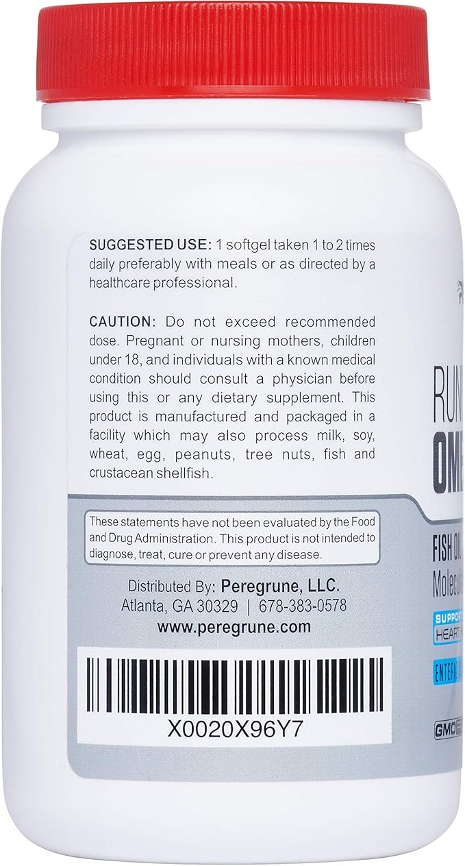Runner Omega 3 Fish Oil – 1000 mg, 1 Month