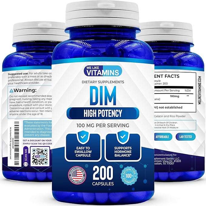 We Like Vitamins DIM 100mg 200 Capsules 200 Day