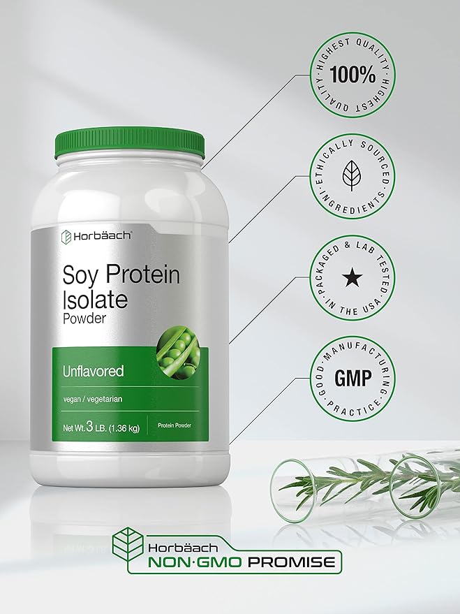 Horbäach Soy Protein Isolate Powder 3lb |