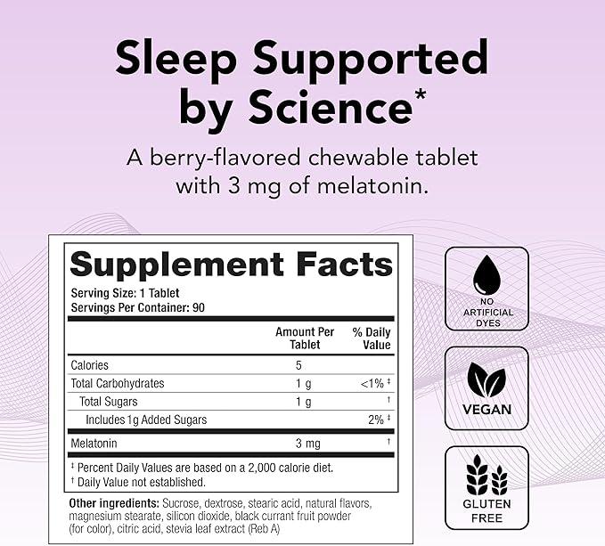 Theralogix Theratonin Melatonin Supplement 90-Day Supply 90 Tablets
