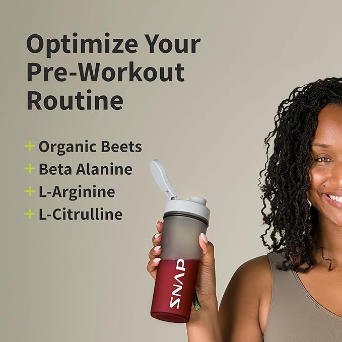 Snap Supplements Preworkout Beet Root Powder, Nitric Oxide Pre Workout with Organic Beets, 250g (30 Servings)