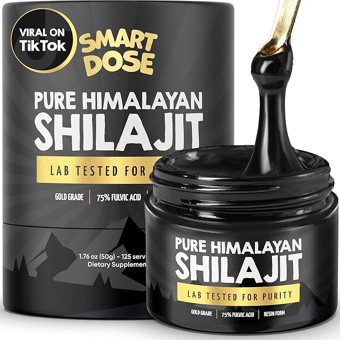 Pure Himalayan Shilajit Resin 85% Fulvic 125 Servings