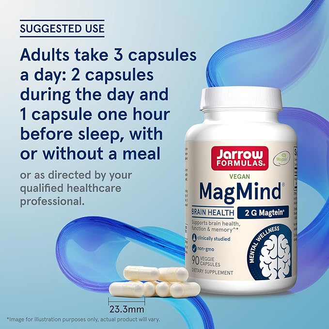 Jarrow Formulas MagMind Brain Health 90 Capsules, 30 Day 12