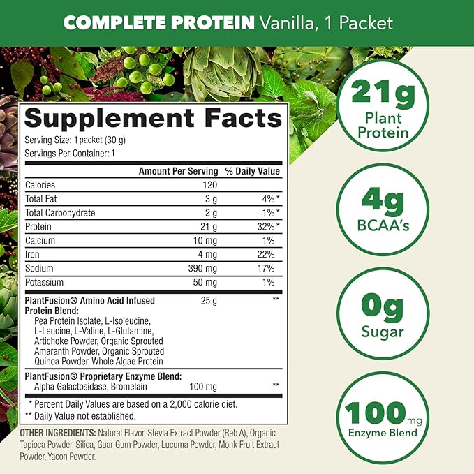 PlantFusion Complete Vegan Protein Powder 12