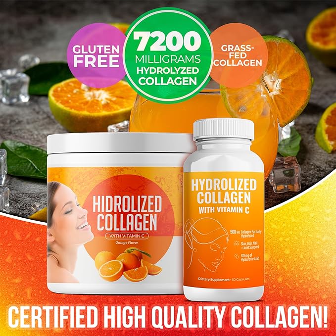 Hydrolyzed Collagen Powder Supplement 200gr (Bundle 2)