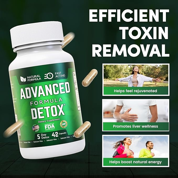 Advanced Detox Cleanse, Natural Detox & 42 Capsules