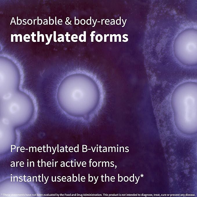 Super B-Complex – Methylated B Vitamins, B12 Methylcobalamin, 180 Small