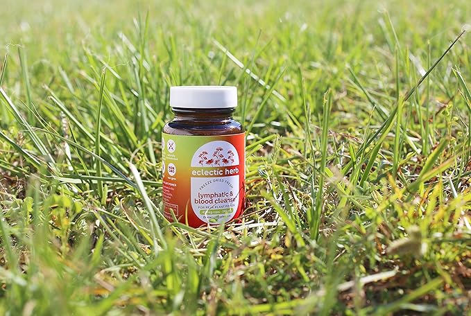 Eclectic Herb Lymphatic & Blood Cleanse | Freeze Dried Fresh, Whole Herbs, Naturally Concentrated | 45 Count
