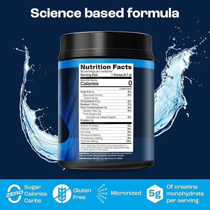 KEY NUTRIENTS Creatine Monohydrate, Creatine Monohydrate Powder, Creatine Powder, Unflavored Monohydrate Creatine, Micronized Creatine Monohydrate Micronized Creatine Sodium Powder Supplement