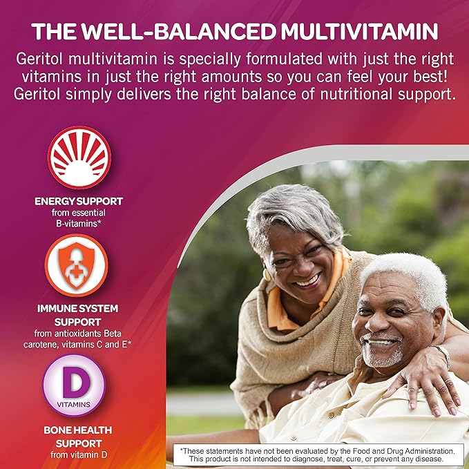 Geritol, Multivitamin Supplement, Contains B-Vitamins, Antioxidants, 26 Essential 40 Tablets